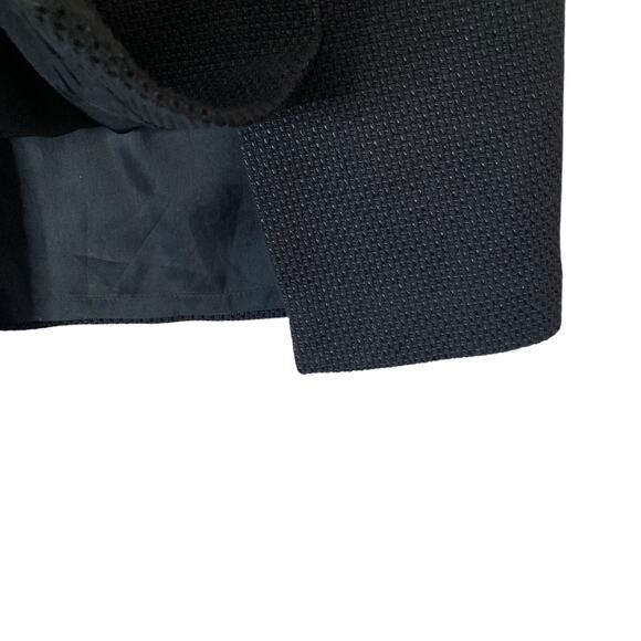 Jones NY Pencil Skirt Womens 4 Black Side Slit Front Career Workwear Casual New - Picture 11 of 13